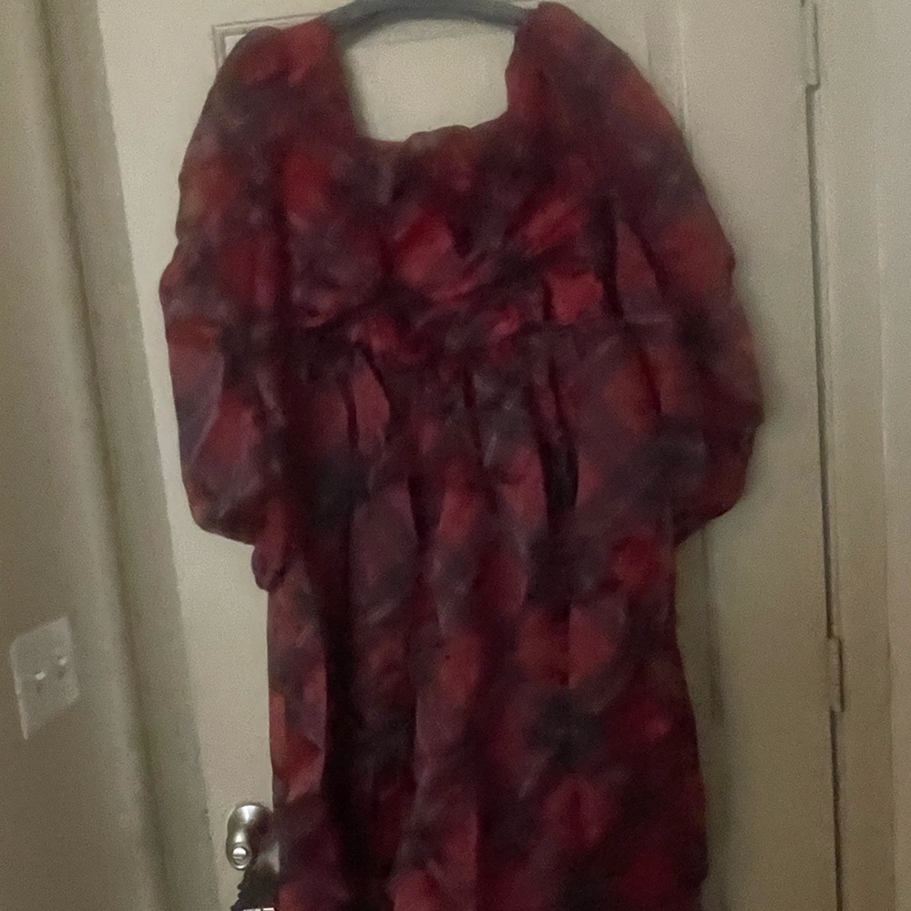 Eloquii Red and Black Women's Dress